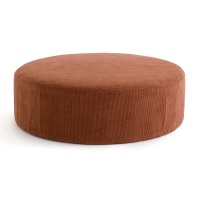 Пуф XL из рифленого велюра Tilly единый размер каштановый LA REDOUTE INTERIEURS  фото, kupilegko.ru